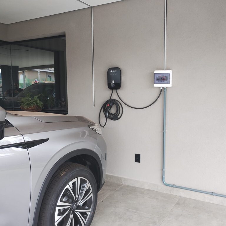 Carregador wallbox para carro elétrico no Vale do Paraíba